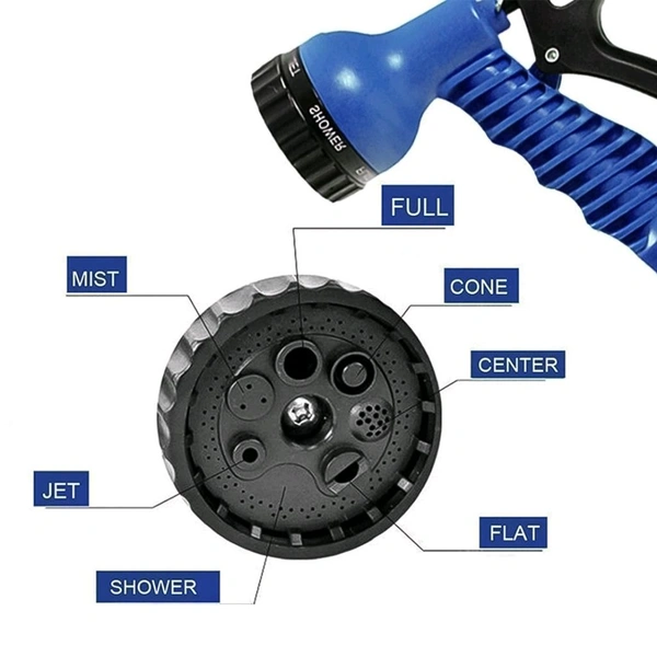 Expandable Magic Garden Hose with Spray Gun, Approx 4 Metre Pipe for Gardening, Car Wash, Outdoor Use 7 Spray Modes Nozzle Expandable Water Hose Extendable and Easy to Carry