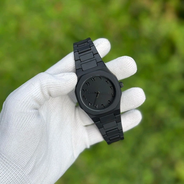 Arabic Aura Minimal Matte Arabic Dial Watch | Luxury-Inspired Design - Black