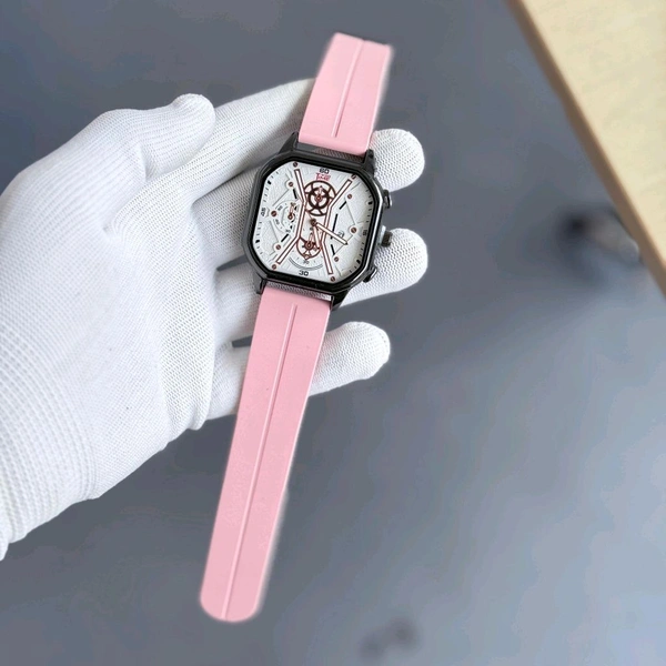 WooTime Budget Analog Quartz Watch – Premium Style at a Budget Price - Pink