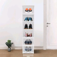Stackable Multifunctional Storage, for Clothes Foldable Drawer Shelf Basket Utility Cart Rack Storage Organizer Cart for Kitchen, Pantry Closet, Bedroom, Bathroom, Laundry (6 / Layer 1 Pc)