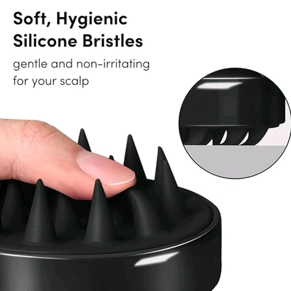 2 Pieces Scalp Massager Shampoo Brush with Soft Silicone Bristles – Hair Washing Brush for Deep Cleaning, Dandruff Removal, Hair Growth Stimulation, and Relaxing Head Massage