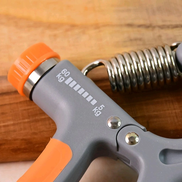 Adjustable Hand Grip Strengthener with Counter – Forearm Exerciser for Finger, Wrist & Hand Strength Training, Stress Relief, Rehabilitation & Fitness Workout Equipment (5kg–60kg Resistance)