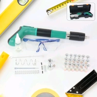 Professional Heavy-Duty Manual Rivet/Anchor Fastening Gun Tool Kit with Safety Glasses, Springs, Screws & Carry Case – Multipurpose Industrial and Home Repair Fastener Set