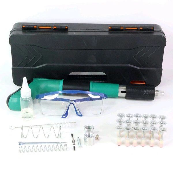 Professional Heavy-Duty Manual Rivet/Anchor Fastening Gun Tool Kit with Safety Glasses, Springs, Screws & Carry Case – Multipurpose Industrial and Home Repair Fastener Set