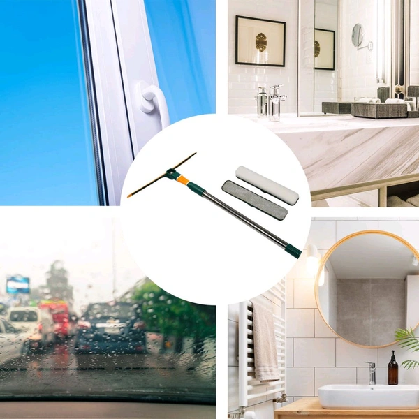 3 In 1 Glass Wiper Used In All Kinds Of Household And Official Places For Cleaning And Wiping Of Floors, Glasses And Dust Etc