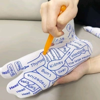 Full Reflexology Acupressure Therapy Socks Set with Dual Foot Zone Map & Acupressure Stick – Reusable Foot Massage Socks for Pain Relief, Relaxation & Body Health Improvement – 1 Set
