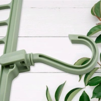 Hole Plastic Hanger Hanging Hook Indoor Wardrobe Clothes Organization Storage Balcony Windowsill Suit Racks - Pack Of 1