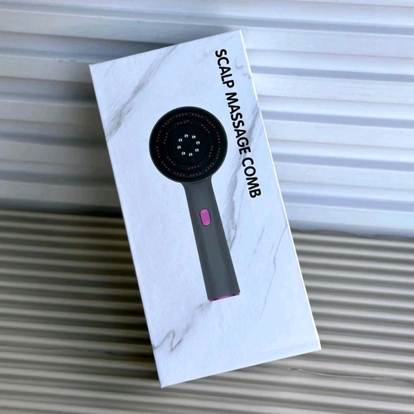 Electric Scalp Massage Comb – With Vibration & LED Therapy
