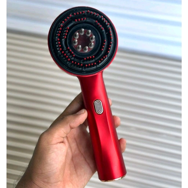 Electric Scalp Massage Comb – With Vibration & LED Therapy
