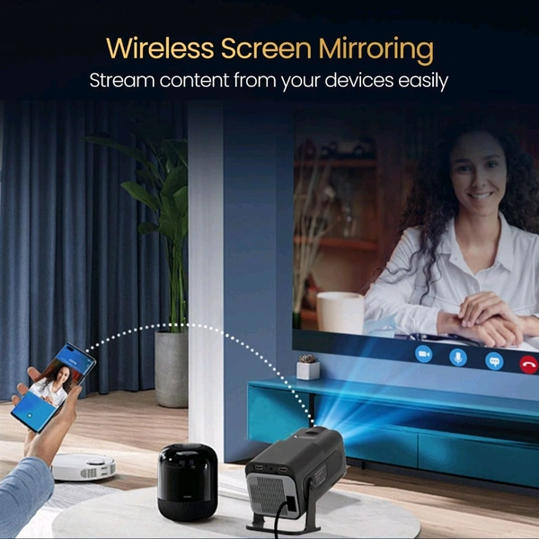 HY320 HD Projector With 2GB RAM + 16GB ROM | Ultra HD Home Cinema  - 1 Month Cybzone Warranty