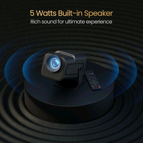 HY320 HD Projector With 2GB RAM + 16GB ROM | Ultra HD Home Cinema  - 1 Month Cybzone Warranty