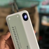 Hitage PB-93 20000mAh Power Bank | 37W Fast Charging | In-Built Cables - 6 Months Brand Warranty, White