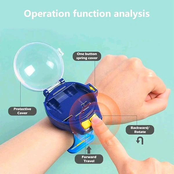 Watch Remote Control Car – 2-in-1 Smart Wrist Watch Car Toy for Kids (Rechargeable)