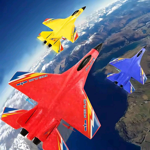 Foam Fighter SU-27 Smart Gyroscope RC Plane – Fly Like a Pro! (Pack of 1 / Multicolore)