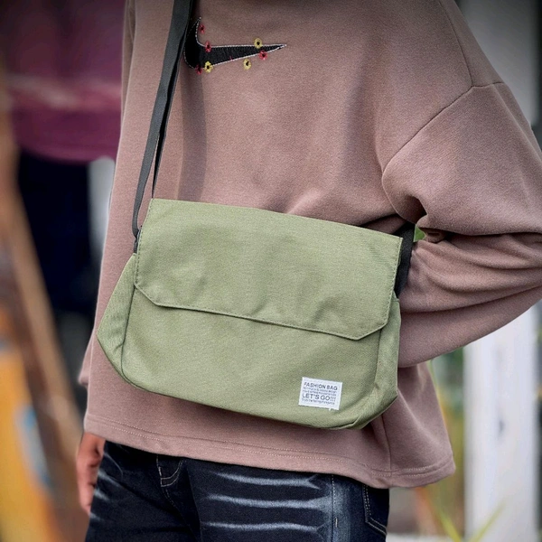 Minimal Street Sling Bag – Everyday Style, Maximum Comfort - Olive Green
