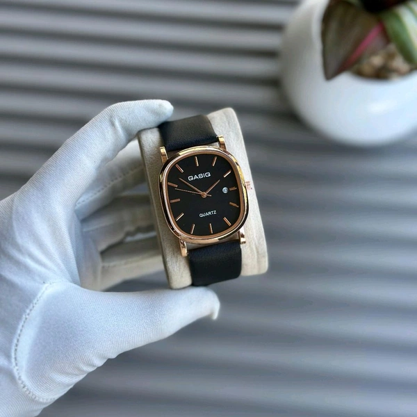 Gasiq Budget Analog Quartz Watch – Premium Style at a Budget Price - Gold