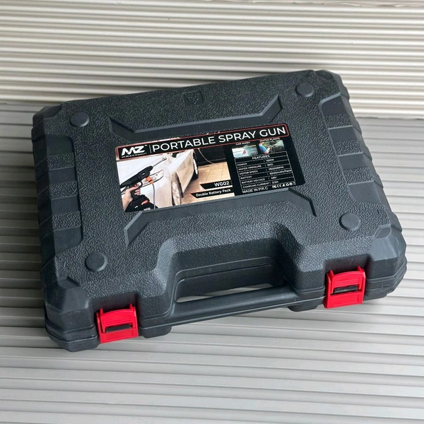 MZ WG02 48V Portable Spray Gun – Dual Battery High-Pressure Washer with Foam Bottle & Multi Nozzle Set
