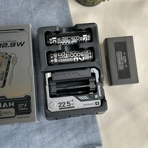 MXD-01 22.5W PD Fast Charging Power Bank (10,000mAh) – Industrial Design with Replaceable Battery Cells