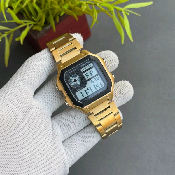 New Piaoma Digital Watch – Premium Square Design, Water Proof Guaranteed - Orange