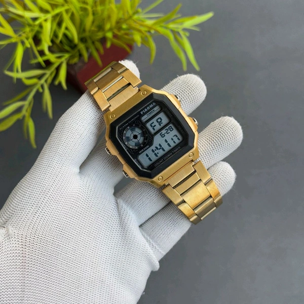 New Piaoma Digital Watch – Premium Square Design, Water Proof Guaranteed - Orange