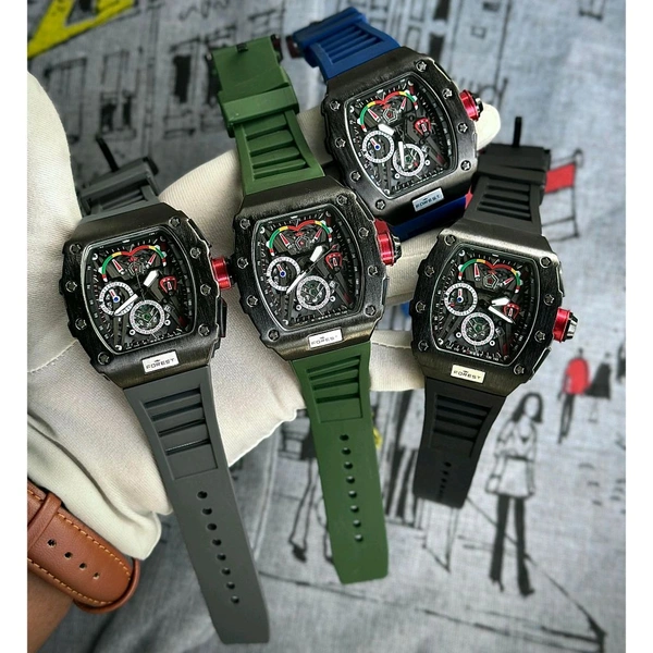 Forest Men’s Classic Analog Watch – Elegant Dial, Date Display – Formal & Casual Wear - Green