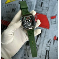 Forest Men’s Classic Analog Watch – Elegant Dial, Date Display – Formal & Casual Wear - Green