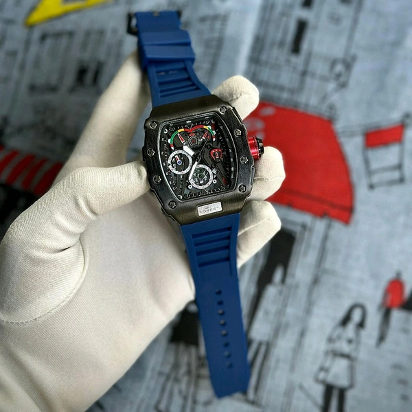 Forest Men’s Classic Analog Watch – Elegant Dial, Date Display – Formal & Casual Wear - Blue