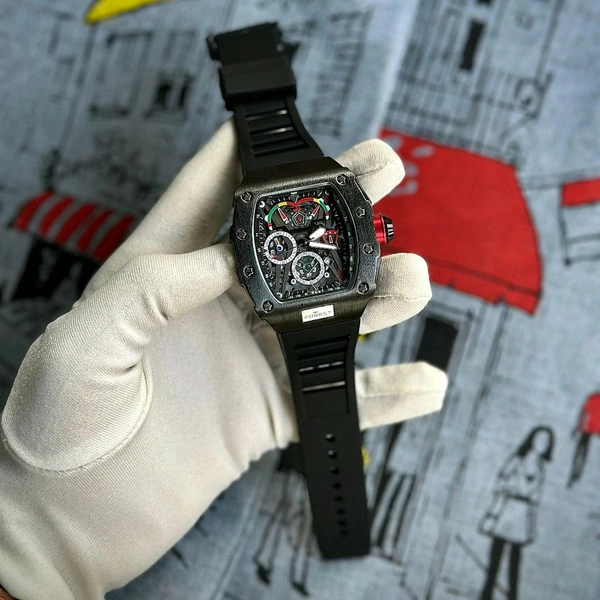 Forest Men’s Classic Analog Watch – Elegant Dial, Date Display – Formal & Casual Wear - Black