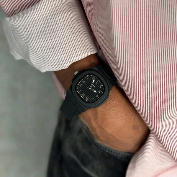 Arabic Aura Minimal Matte Arabic Dial Watch | Luxury-Inspired Design - Black