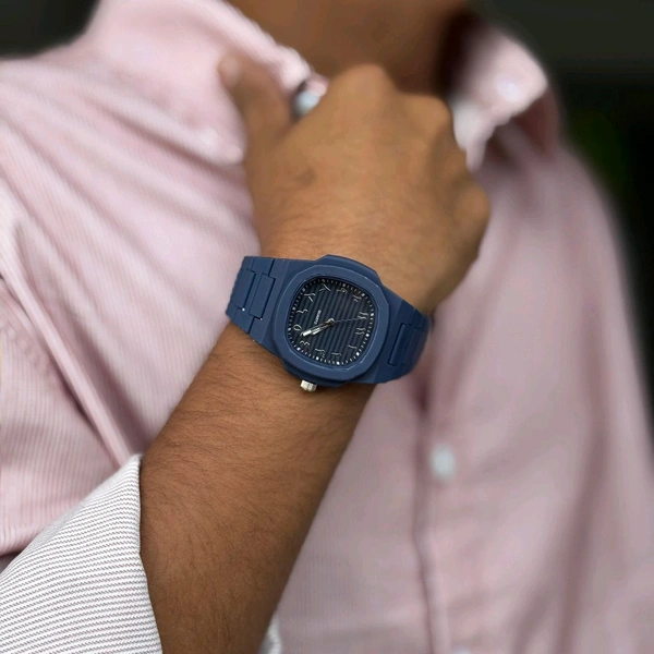 Arabic Aura Minimal Matte Arabic Dial Watch | Luxury-Inspired Design - Blue