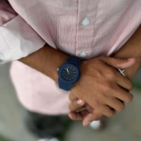 Arabic Aura Minimal Matte Arabic Dial Watch | Luxury-Inspired Design - Blue