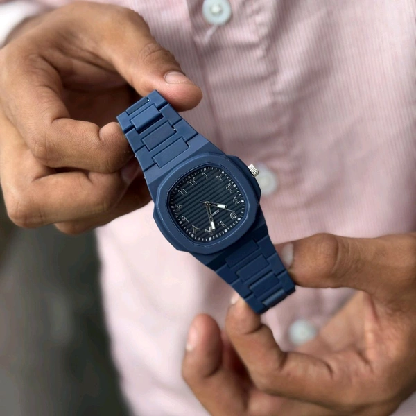 Arabic Aura Minimal Matte Arabic Dial Watch | Luxury-Inspired Design - Blue