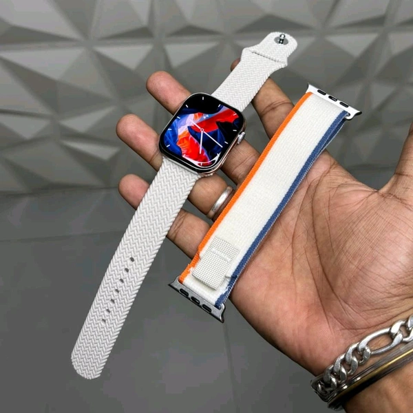 Wearfit HK11 Pro Max Smartwatch – 1.9" HD Display | Bluetooth Calling | Fitness & Style Combo | 4GB Storage  - White