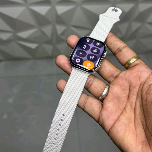 Wearfit HK11 Pro Max Smartwatch – 1.9" HD Display | Bluetooth Calling | Fitness & Style Combo | 4GB Storage  - White