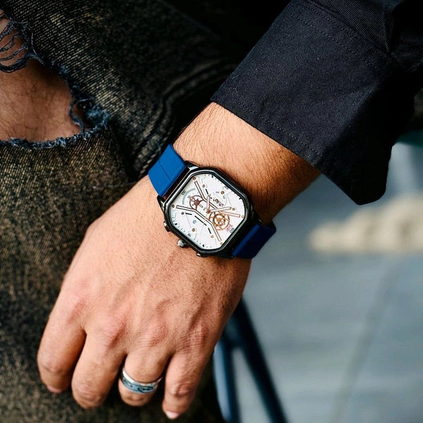 WooTime Budget Analog Quartz Watch β Premium Style at a Budget Price - Blue