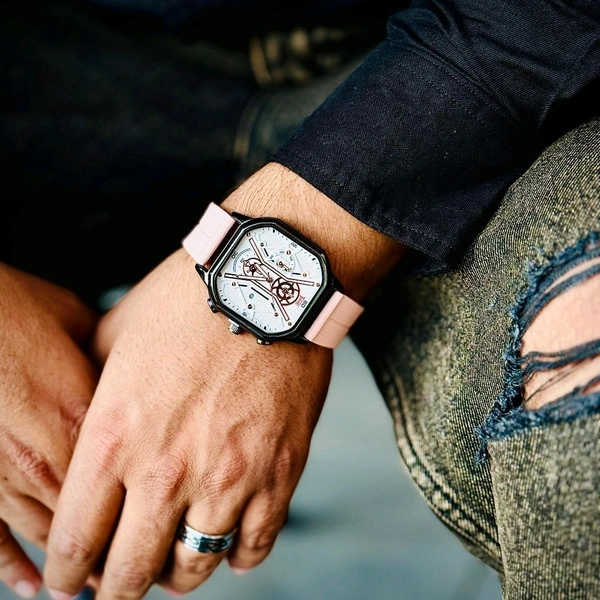 WooTime Budget Analog Quartz Watch – Premium Style at a Budget Price - Pink