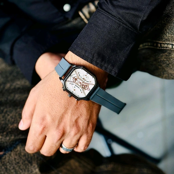 WooTime Budget Analog Quartz Watch β Premium Style at a Budget Price - Gray