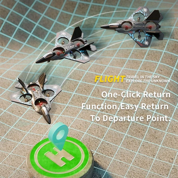 Fighter Plane RC Jet with LED Lights – Interstellar Series | Rechargeable Remote Control Aircraft for Kids