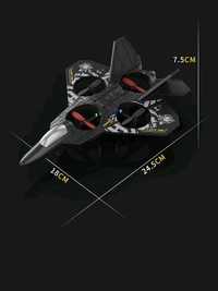 Fighter Plane RC Jet with LED Lights – Interstellar Series | Rechargeable Remote Control Aircraft for Kids