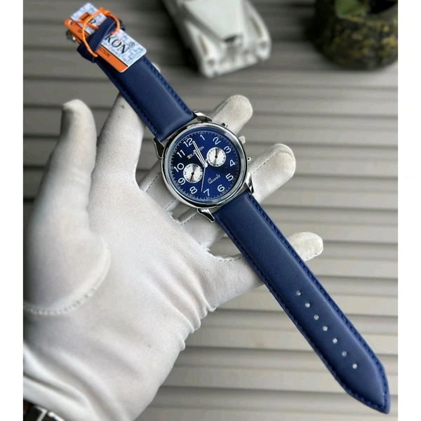 Buy 1 Get 1 Free Offer Trackon Budget Analog Quartz Watch β Premium Style at a Budget Price - Midnight Blue