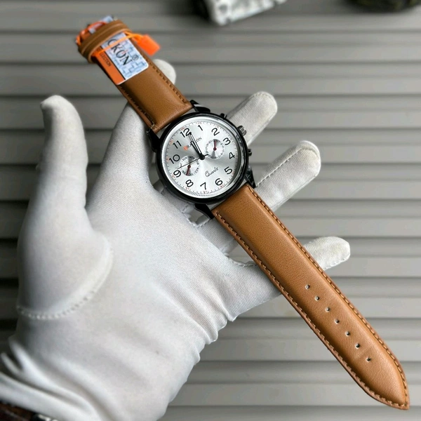 Buy 1 Get 1 Free Offer Trackon Budget Analog Quartz Watch β Premium Style at a Budget Price - Coffee Brown