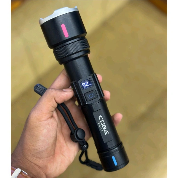 COBA TG 2000M Super Bright LED Flashlight – Long Range Tactical Torch (with Carry Box)