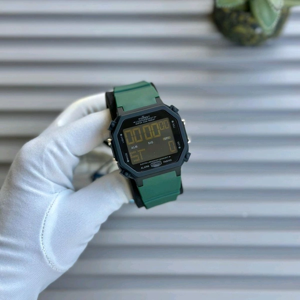 Forest Men’s Classic Analog Watch – Elegant Dial, Date Display – Formal & Casual Wear - Green