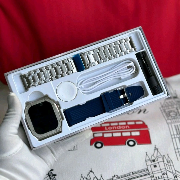 Smart Watch Z79 Max Watch, 2.1inch HD 460mah Battery, 100+sport Modes, NFC Smart Watch, Rugged Watches for Men, Fitness Watch for Men Women, - Blue