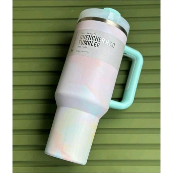 50oz Premium Gradient Insulated Tumbler with Handle + Straw (Flowstate H2.0)