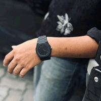 Arabic Aura Quartz Men's Watch | Date Display | Arabic Numerals  - Black