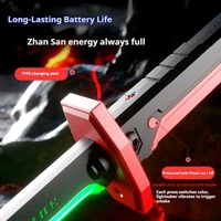 Spark FX LED Katana Sword – Lights, Sparks & Battle Sound!
 - Black