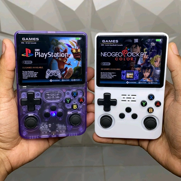 New R36S Retro Handheld Video Game Console 3.5 inch Retro Handheld Video Games Consoles Built-in Rechargeable Battery Portable Style Preinstalled Hand Held Game Consoles (Multicolour) - Blue