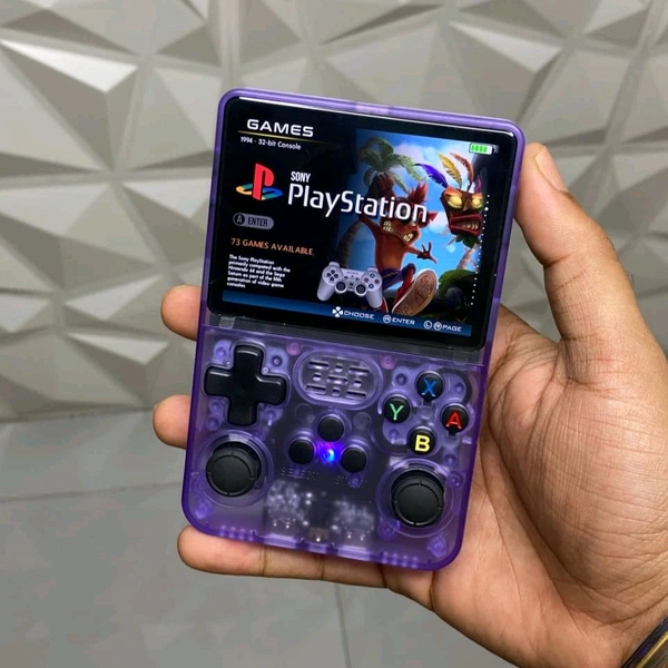 New R36S Retro Handheld Video Game Console 3.5 inch Retro Handheld Video Games Consoles Built-in Rechargeable Battery Portable Style Preinstalled Hand Held Game Consoles (Multicolour) - Blue