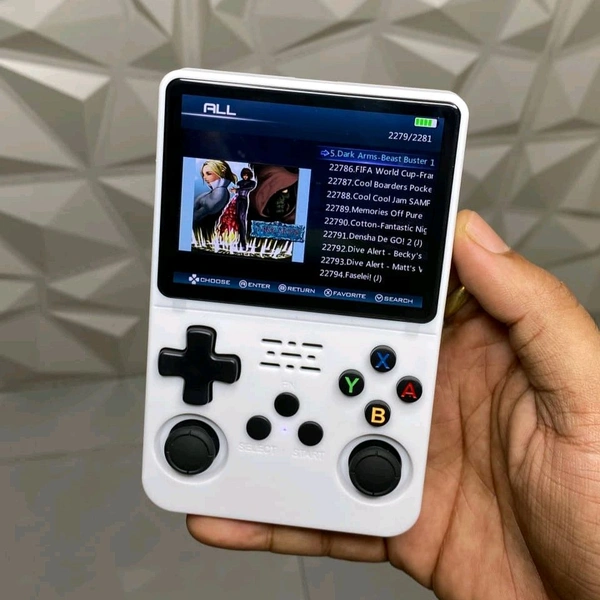 New R36S Retro Handheld Video Game Console 3.5 inch Retro Handheld Video Games Consoles Built-in Rechargeable Battery Portable Style Preinstalled Hand Held Game Consoles (Multicolour) - White, Blue